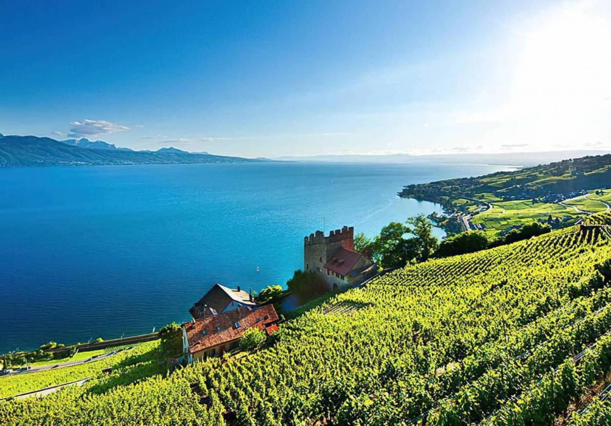 Sunset House With Gorgeous View Of The Lake Монтрьо Екстериор снимка